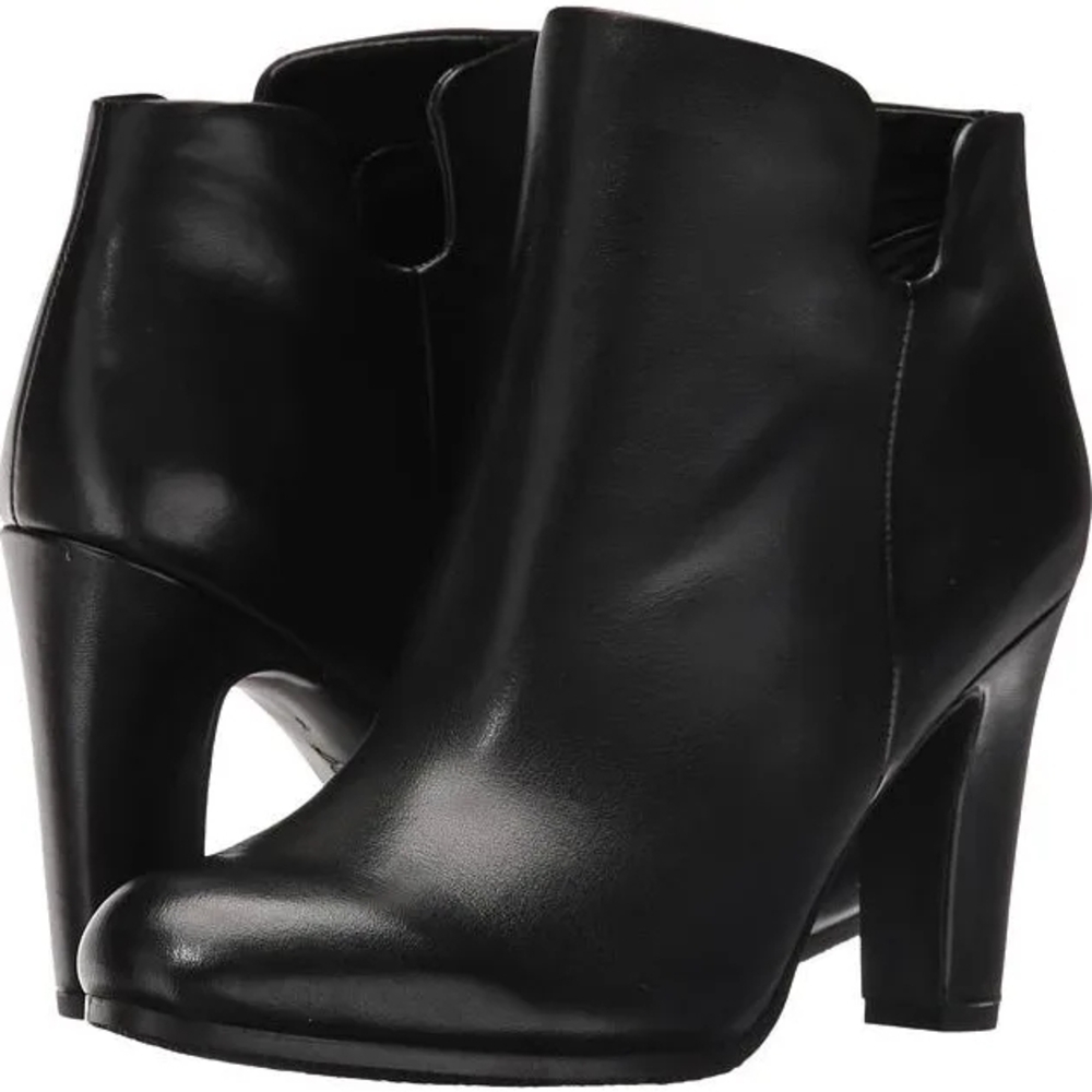 💎 Excellent Condition | Sam Edelman Shelby Black Leather Ankle Boots | Size 6